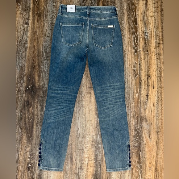 White House Black Market Sculpt Skinny Cropped Jeans High waisted Size 00 Denim - Picture 10 of 11
